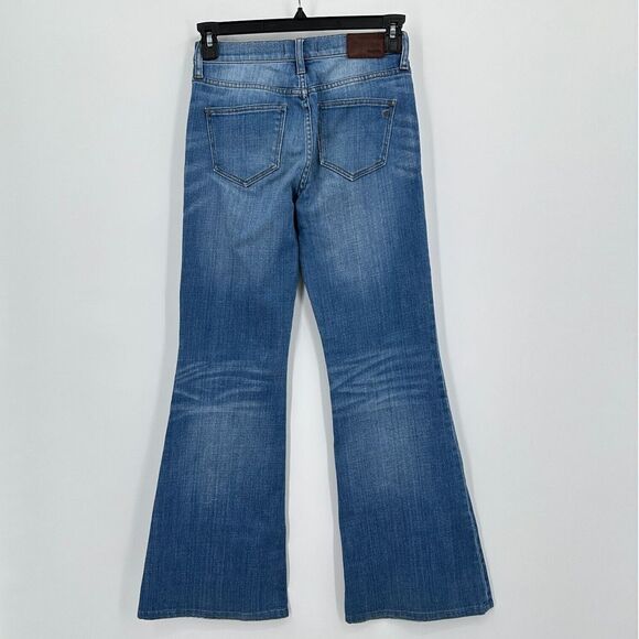 Madewell Flea Market Flare Jeans Womens 29 Blue Denim Stretch High Rise Minimal - Picture 2 of 9
